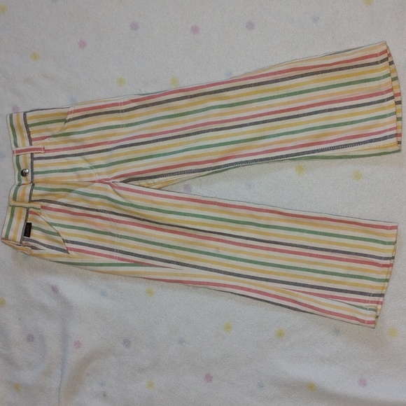Vtg rainbow stripe kids pants - Picture 2 of 8